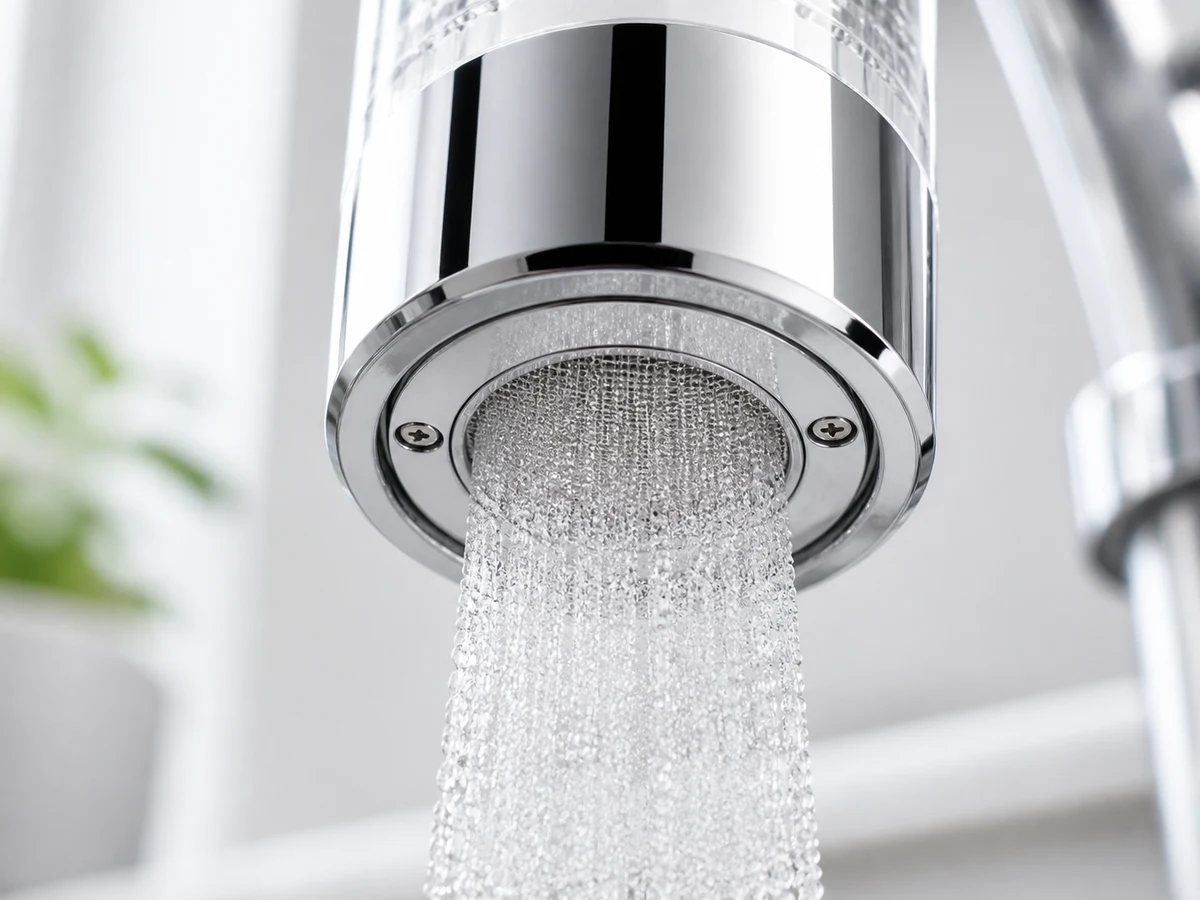 Fine bubble water detail for Micro-Nano Bubble Kitchen Faucet