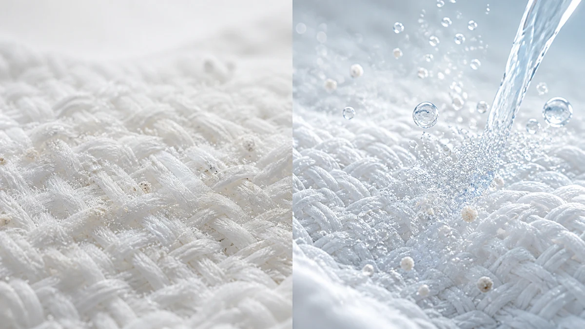 Fine bubble water detail for Micro-Nano Bubble Laundry Faucet